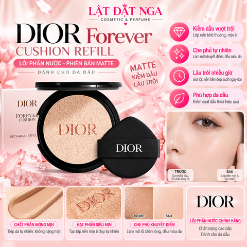 Lõi - Phấn Nước Cushion DIOR Forever ( Matte - Dành Cho Da Dầu )