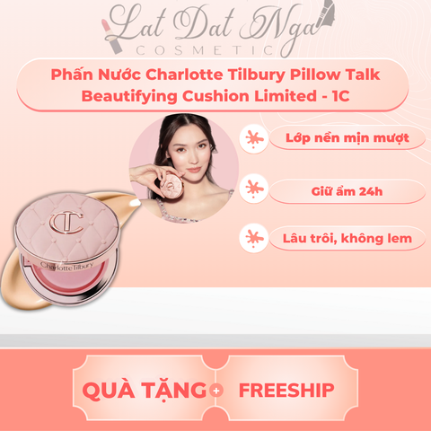 Wed - Phấn Nước Charlotte Tilbury Pillow Talk Beautifying Cushion Limited