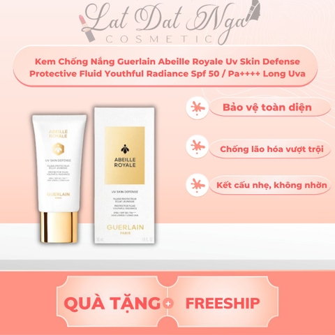 Kem Chống Nắng Guerlain Abeille Royale Uv Skin Defense Protective Fluid Youthful Radiance Spf 50 / Pa++++ Long Uva
