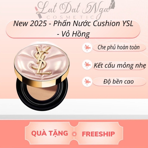 New 2025 - Phấn Nước Cushion YSL  - Vỏ Hồng