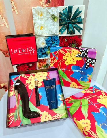 Sét Quà : Nước Hoa Carolina Herrera Good Girl EDP 80ml + 10ml + body 100ml