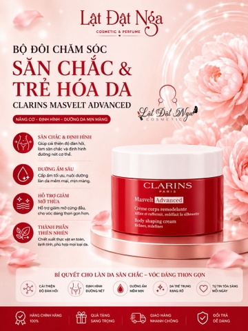 ( DMT ) Kem Dưỡng Thể Tan Mỡ Toàn Thân Clarins Masvelt Advanced Body Shaping Cream 200ml