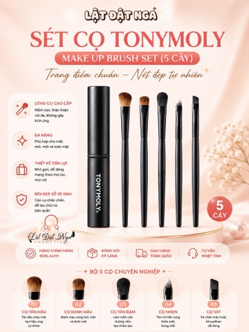 Sét Cọ TONYMOLY Make Up Brush Set ( 5 cây )