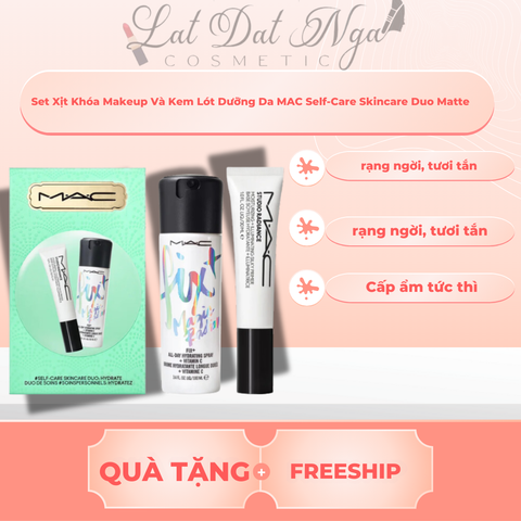 Set Xịt Khóa Makeup Và Kem Lót Dưỡng Da MAC Self-Care Skincare Duo  - FullSize