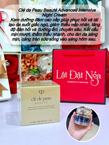 NEW - Kem Dưỡng Đêm Chống Lão Hóa Cle de Peau Beaute Intensive Fortifying Cream