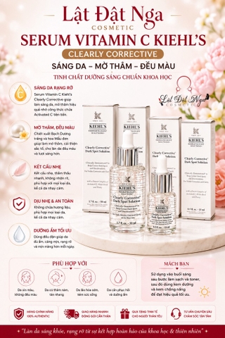 Tinh Chất Serum Làm Sáng Da & Mờ Thâm Mụn Kiehls Clearly Corrective Dark Spot