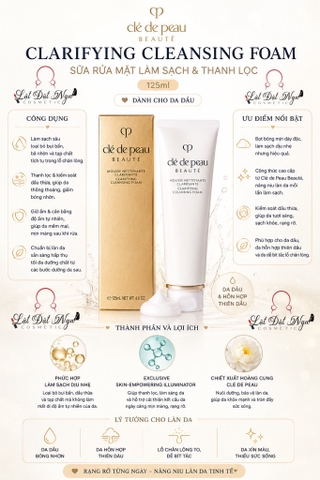 Sữa rửa mặt Cle de Peau Clarifying Cleansing Foam 125ml - Dành cho da dầu