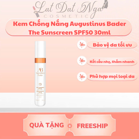 wed - Kem Chống Nắng Augustinus Bader The Sunscreen SPF50 30ml