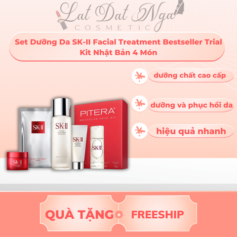 WED - Set Dưỡng Da SK-II Facial Treatment Bestseller Trial Kit Nhật Bản 4 Món