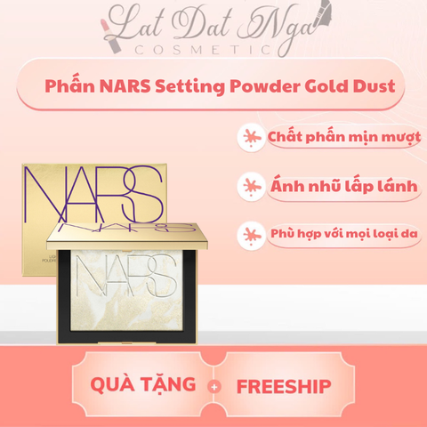 Phấn Phủ NARS Setting Powder Gold Dust ( box vỏ xấu - bị oxy hóa chấm đen )