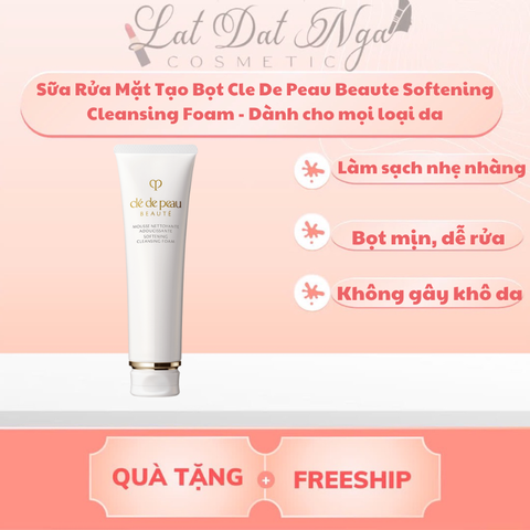 wed - Sữa Rửa Mặt Tạo Bọt Cle De Peau Beaute Softening Cleansing Foam - Dành cho mọi loại da