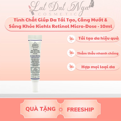 Tinh Chất Giúp Da Tái Tạo, Căng Mướt & Sáng Khỏe Kiehls Retinol Micro-Dose