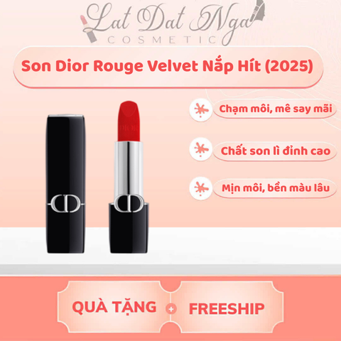 Son Dior Rouge Velvet Nắp Hít (2025)