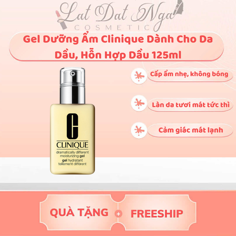 Gel Dưỡng Ẩm Clinique Dành Cho Da Dầu, Hỗn Hợp Dầu 125ml