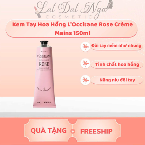 Kem Tay Hoa Hồng L'Occitane Rose Crème Mains 150ml