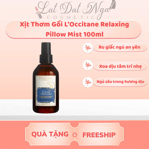 Xịt Thơm Gối L'Occitane Relaxing Pillow Mist 100ml
