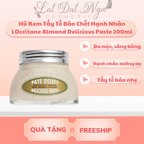Hũ Kem Tẩy Tế Bào Chết Hạnh Nhân LOccitane Almond Delicious Paste 200ml
