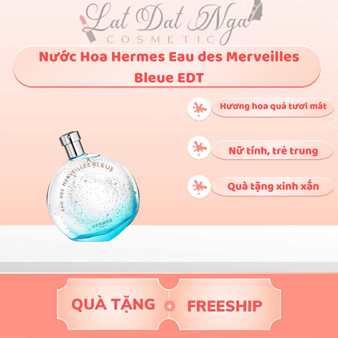 Nước Hoa Hermes Eau des Merveilles Bleue EDT