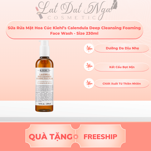 Sữa Rửa Mặt Hoa Cúc Kiehl’s Calendula Deep Cleansing Foaming Face Wash