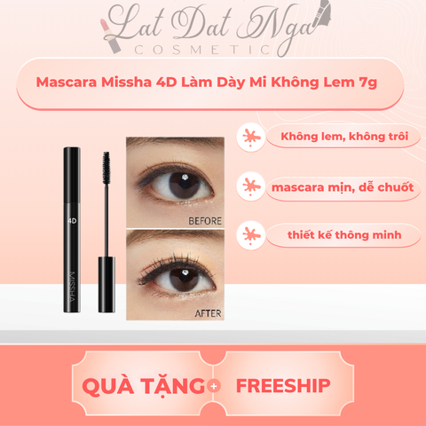 Mascara Missha 4D Làm Dày Mi Không Lem 7g