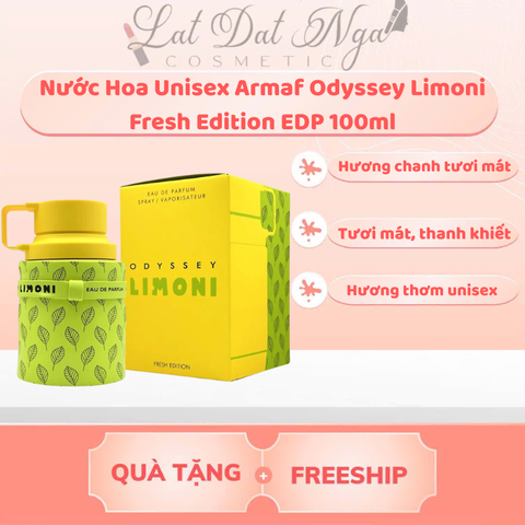 Nước Hoa Unisex Armaf Odyssey Limoni Fresh Edition EDP 100ml