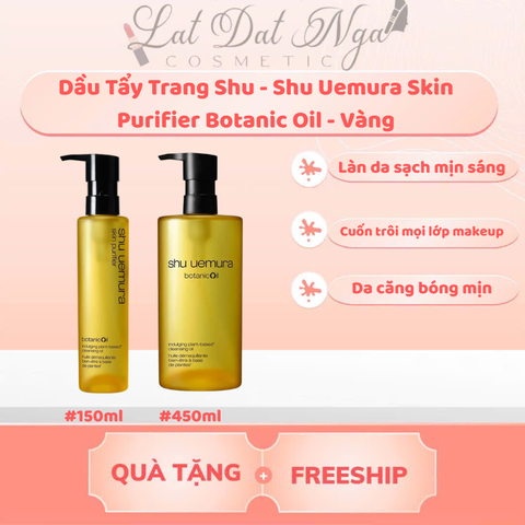 Dầu Tẩy Trang Shu - Shu Uemura Skin Purifier Botanic Oil - Vàng