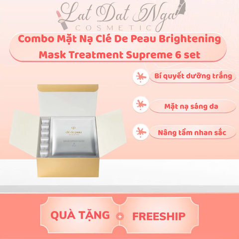 wed - Combo Mặt Nạ Clé De Peau Brightening Mask Treatment Supreme 6 set