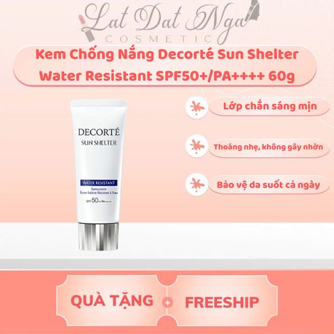 wed - Kem Chống Nắng Decorté Sun Shelter Water Resistant SPF50+/PA++++ 60g