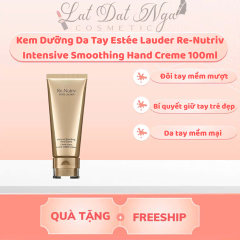 wed - Kem Dưỡng Da Tay Estée Lauder Re-Nutriv Intensive Smoothing Hand Creme 100ml