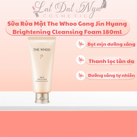 Sữa Rửa Mặt The Whoo Gong Jin Hyang Brightening Cleansing Foam 180ml