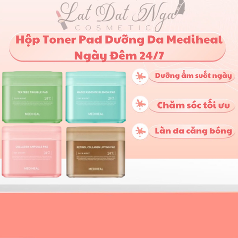 Hộp Toner Pad Dưỡng Da Mediheal Ngày Đêm 24/7