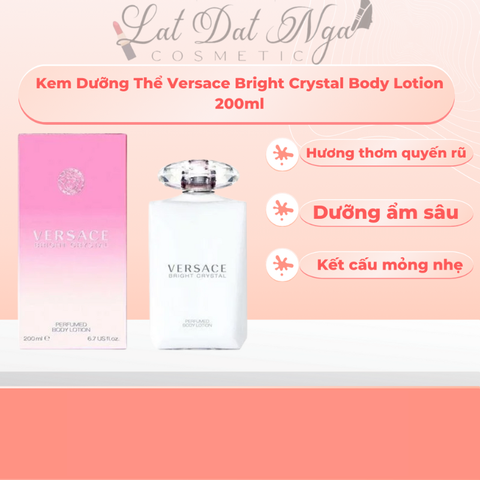 Kem Dưỡng Thể Versace Bright Crystal Body Lotion 200ml