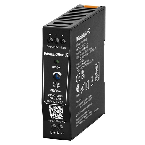 Bộ nguồn Weidmuller PRO BAS 30W 12V 2.6A – 2838510000