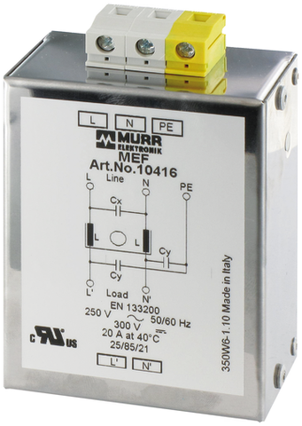 Bộ lọc EMC Murrelektronik MEF - 1 pha, 1 cấp 10415