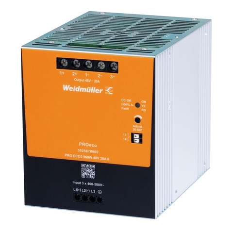 Bộ nguồn Weidmuller PRO ECO3 960W 24V 40A II – 3025660000