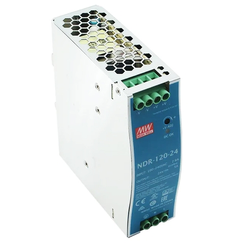 Nguồn Din Rail Meanwell NDR-120-24 (120W 24V 5A)