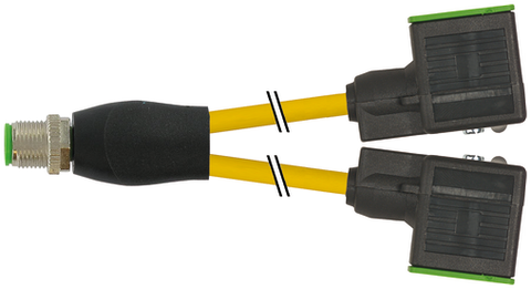 Đầu nối chữ Y Murrelektronik M12 male/MSUD valve plug A-18mm