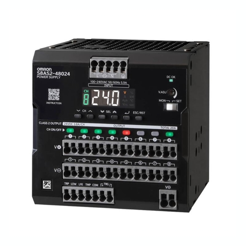 Bộ nguồn Omron S8AS2-48024-08SN (24VDC 20A 480W)