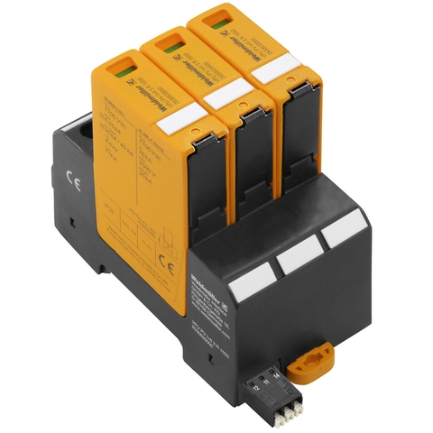 Thiết bị chống sét lan truyền Weidmuller VPU PV I+II 3 R 1000 – 2530620000