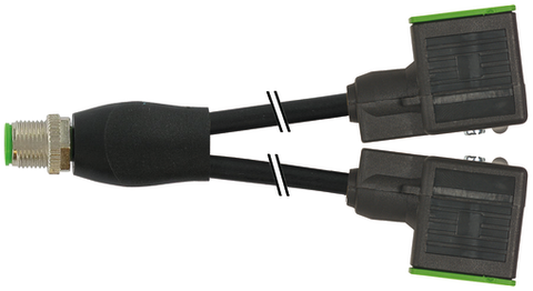 Đầu nối chữ Y Murrelektronik M12 male/MSUD valve plug A-18mm