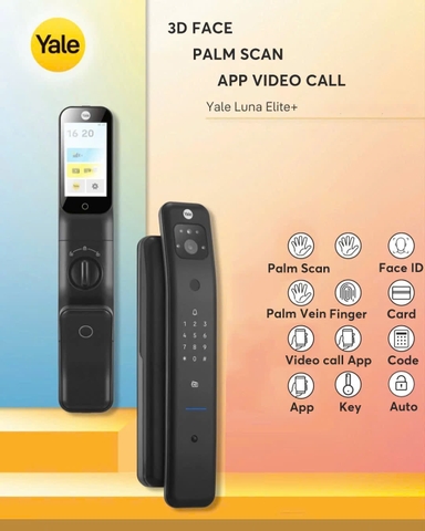 Khóa thông minh Yale Face ID Video call Yale Luna Elite+