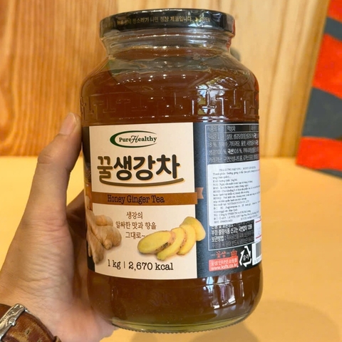 Mật ong gừng PureHealthy - 1kg/ lọ, 12 lọ/ thùng