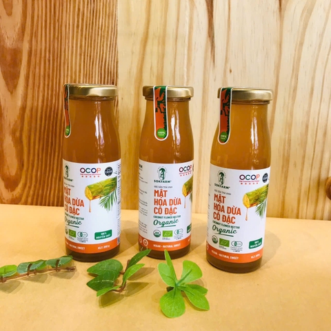 Mật hoa dừa cô đặc Organic Sokfarm 250gr