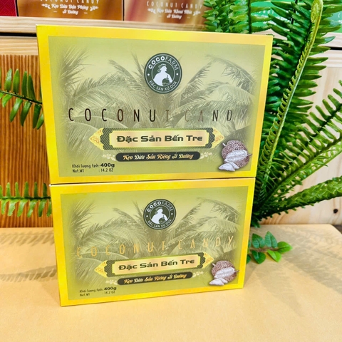 Kẹo dừa  vị sầu riêng 400g - cocofarm