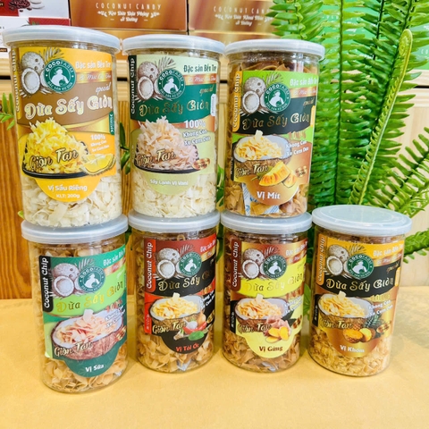 Dừa sấy giòn vị gừng 200g - Cocofarm
