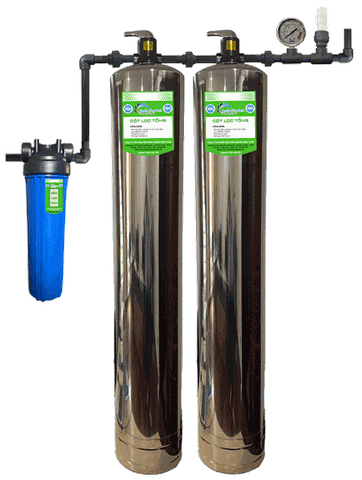 Hệ thống lọc tổng sinh hoạt 2 cột inox NSX-MI2-1