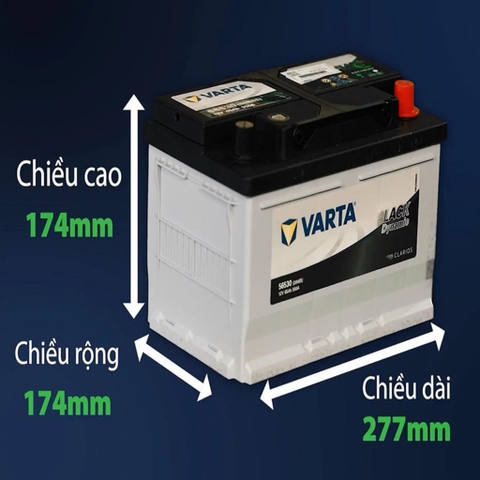 Ắc quy Varta 12V 65AH DIN 56530 MF7806