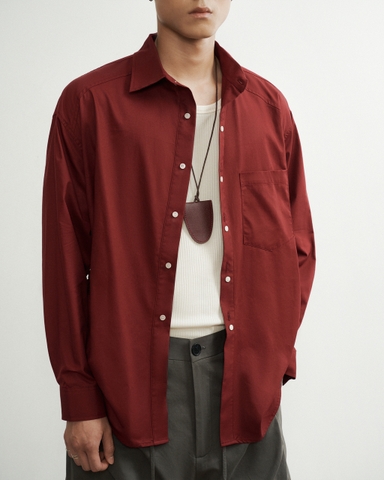 Rafiaa Shirt Burgundy