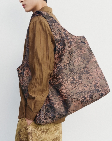 Valley Tote Bag Dệt Vân Cam