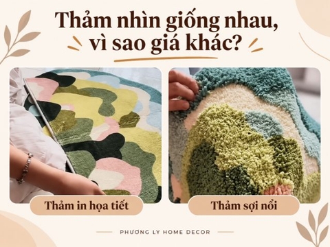Vì sao thảm chùi chân nhìn giống nhau nhưng giá lại chênh lệch?